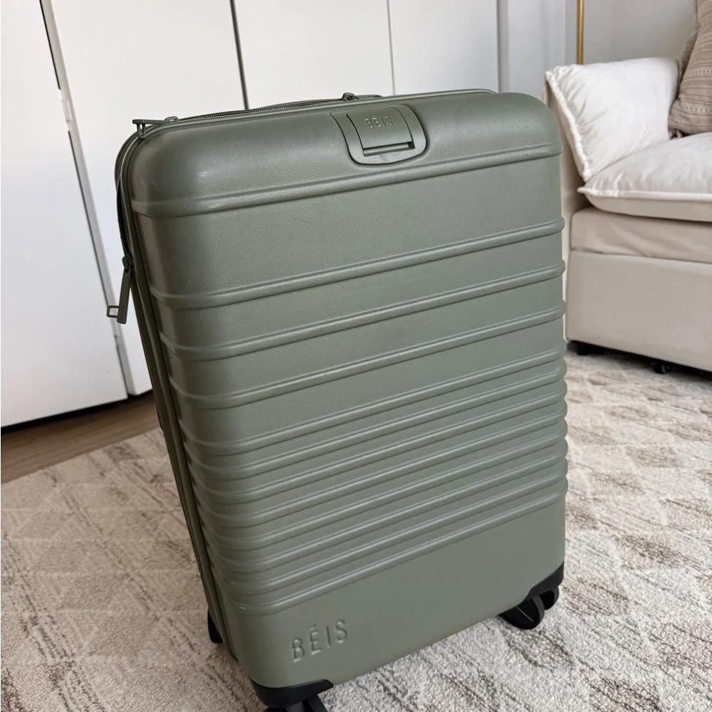 BEIS Carry On in Olive Suitcase - Picture 3 of 13